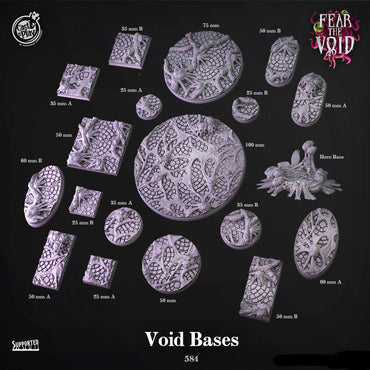 3D Printed Cast n Play Void Bases Fear the Void Set 28mm 32mm D&D (Online Only)