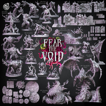 3D Printed Cast n Play Void Bases Fear the Void Set 28mm 32mm D&D (Online Only)