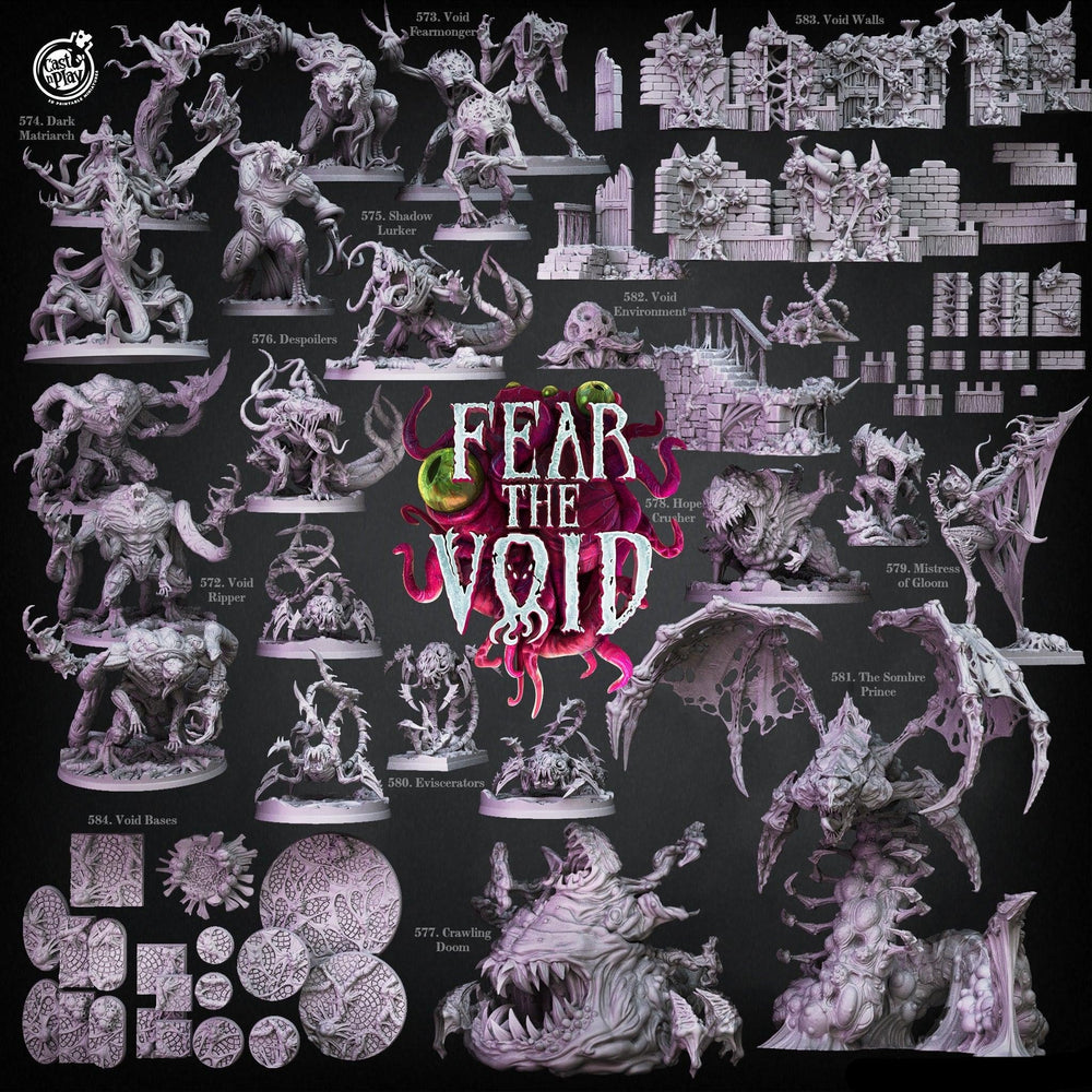 3D Printed Cast n Play Void Walls Terrain Fear the Void 28mm 32mm D&D (Online Only)