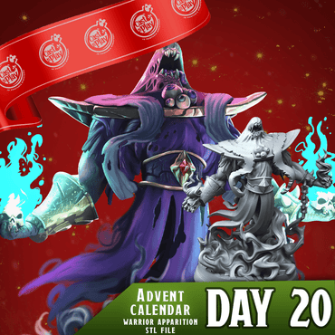 3D Printed Cast n Play Warrior Apparition 28mm 32mm D&D (Online Only)