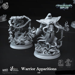 3D Printed Cast n Play Warrior Apparitions Forgotten Maze 28mm 32mm D&D (Online Only)