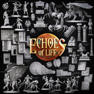 3D Printed Cast n Play Warrior Remains Echoes of Life 28 32mm D&D (Online Only)