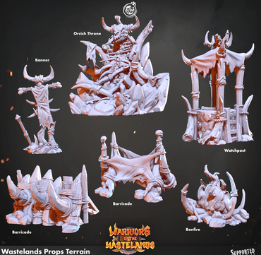 3D Printed Cast n Play Wastelands Terrain Warriors of the Wastelands 28mm 32mm D&D (Online Only)