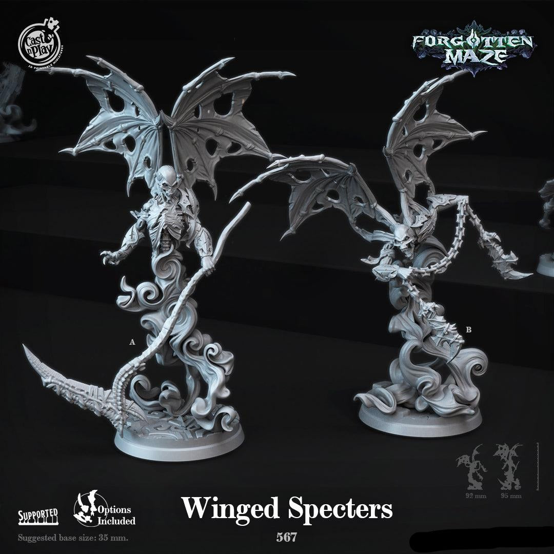 3D Printed Cast n Play Winged Specters Forgotten Maze 28mm 32mm D&D (Online Only)