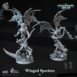 3D Printed Cast n Play Winged Specters Forgotten Maze 28mm 32mm D&D (Online Only)
