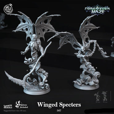 3D Printed Cast n Play Winged Specters Forgotten Maze 28mm 32mm D&D (Online Only)
