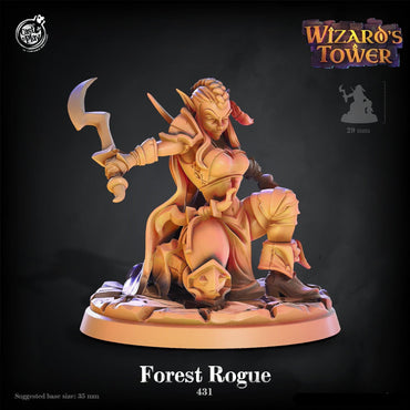 3D Printed Cast n Play Wizard's Tower - Forest Rogue 28mm 32mm D&D (Online Only)