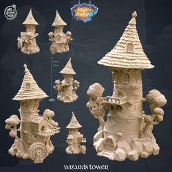 3D Printed Cast n Play Wizard's Tower Kingdom Of Thamarya 28mm 32mm D&D (Online Only)
