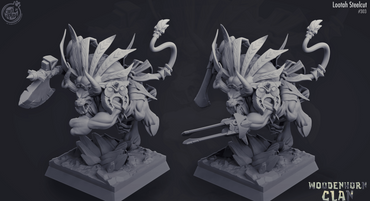 3D Printed Cast n Play Woodenhorn Clan - Lootah Steelcut 28mm 32mm D&D (Online Only)