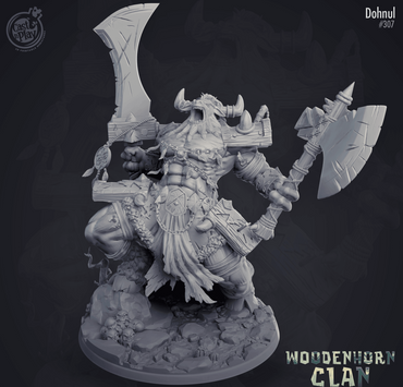 3D Printed Cast n Play Woodenhorn Clan - Monster Dohnul 28mm 32mm D&D (Online Only)