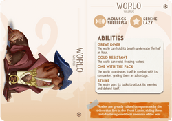 3D Printed Cast n Play Worlo - Walrus Companions 28mm 32mm D&D (Online Only)