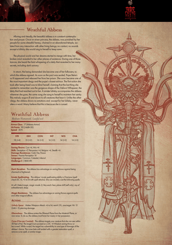 3D Printed Cast n Play Wrathful Abbess Church of Wrath 28mm 32mm D&D (Online Only)