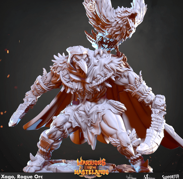 3D Printed Cast n Play Xago Orc Rogue Warriors of the Wastelands 28mm 32mm D&D (Online Only)