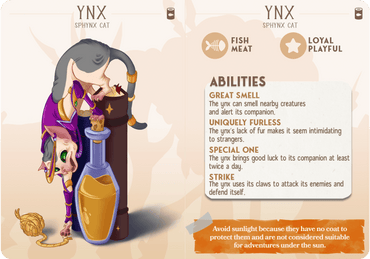 3D Printed Cast n Play Ynx - Sphinx Cat Companions 28mm 32mm D&D (Online Only)