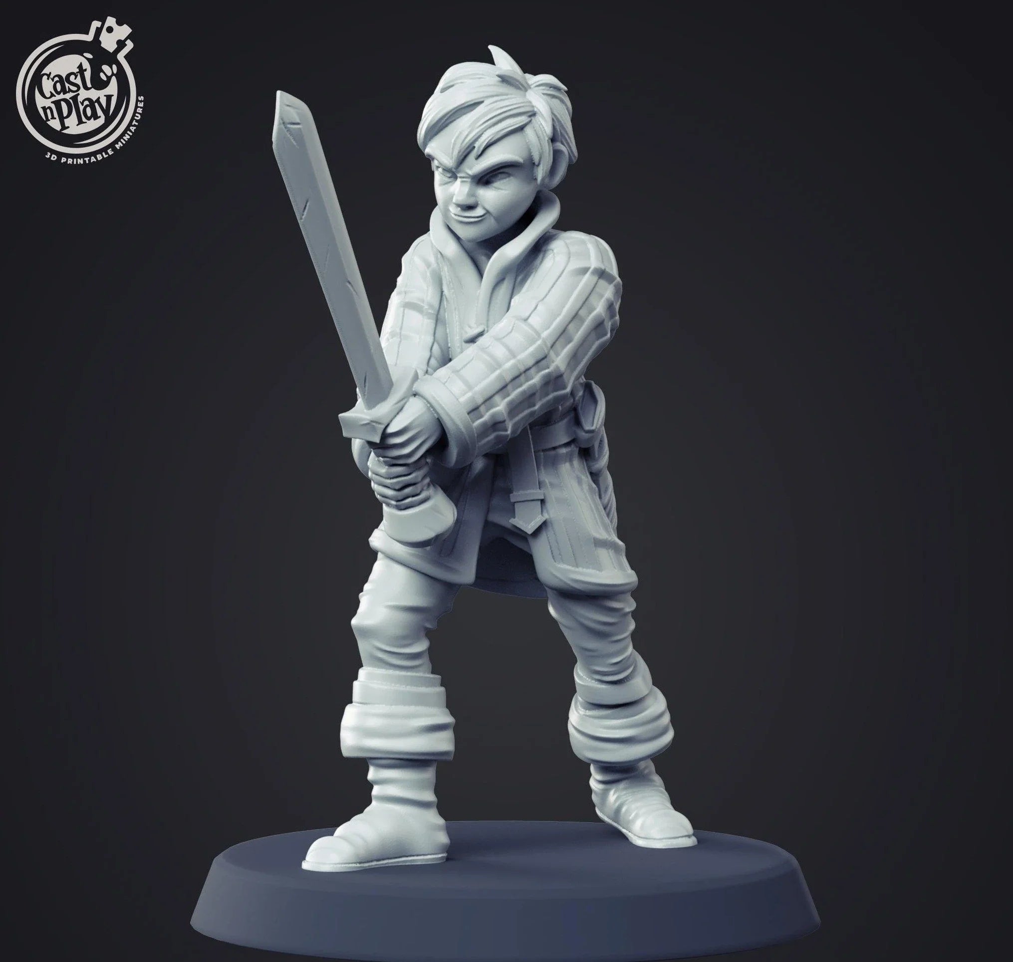3D Printed Cast n Play Young Squire 28mm 32mm D&D (Online Only)
