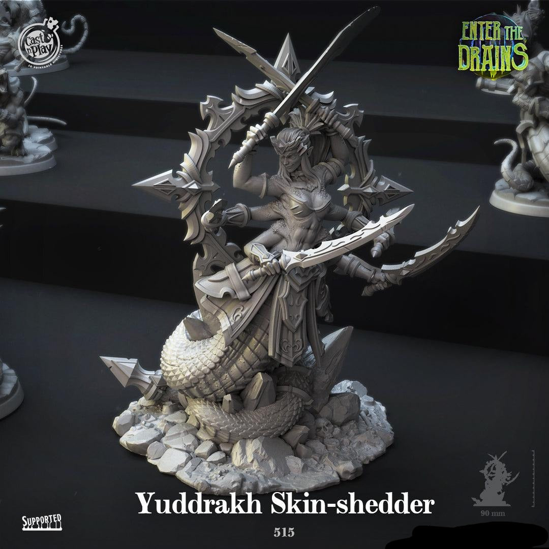 3D Printed Cast n Play Yuddrakh Skin-shedder Enter the Drains 28 32mm D&D (Online Only)