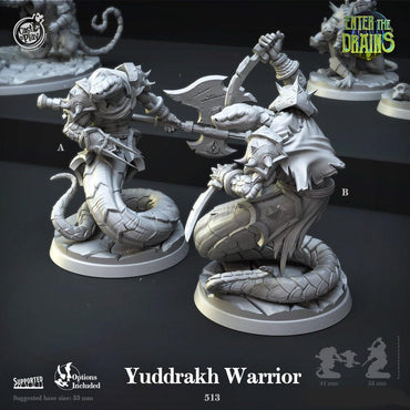 3D Printed Cast n Play Yuddrakh Warrior Enter the Drains 28mm 32mm D&D (Online Only)