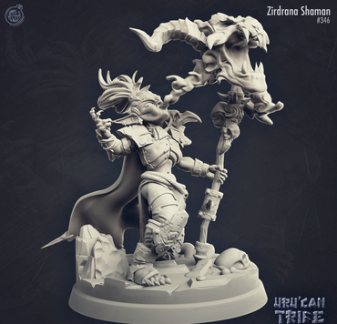 3D Printed Cast n Play Zirdrana The Shaman Goblin Uru'Can Tribe 28mm 32mm D&D (Online Only)