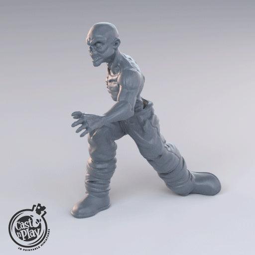 3D Printed Cast n Play Zombies 28mm 32mm D&D (Online Only)