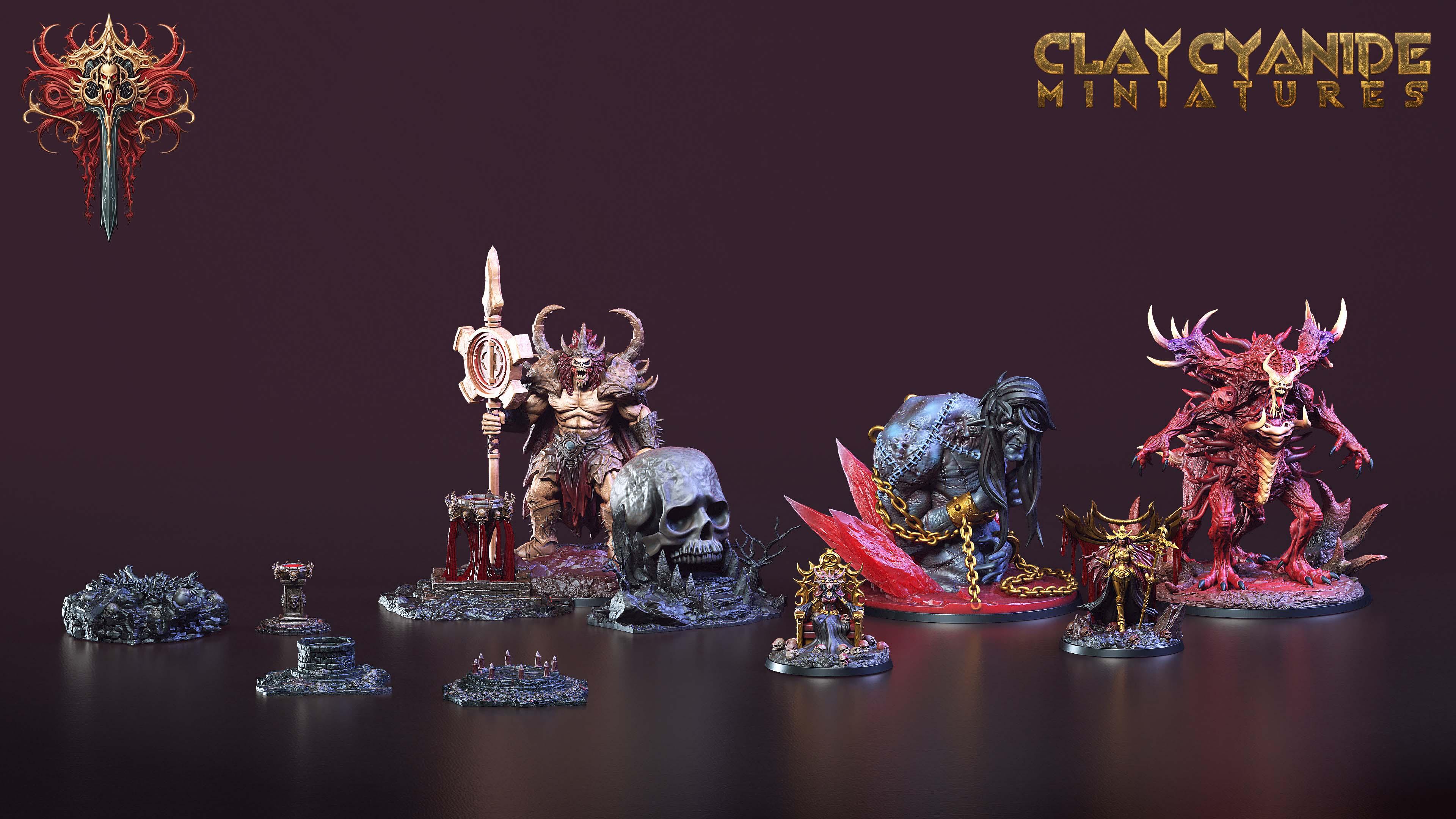 3D Printed Clay Cyanide ACT 1 The Ressurection of Chernobog 28 32 mm D&D (Online Only)