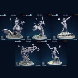 3D Printed Clay Cyanide Adaro Riders Set Maori Mythos 28mm-32mm Ragnarok D&D (Online Only)