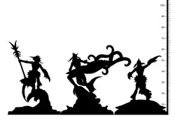 3D Printed Clay Cyanide Adaro Riders Set Maori Mythos 28mm-32mm Ragnarok D&D (Online Only)