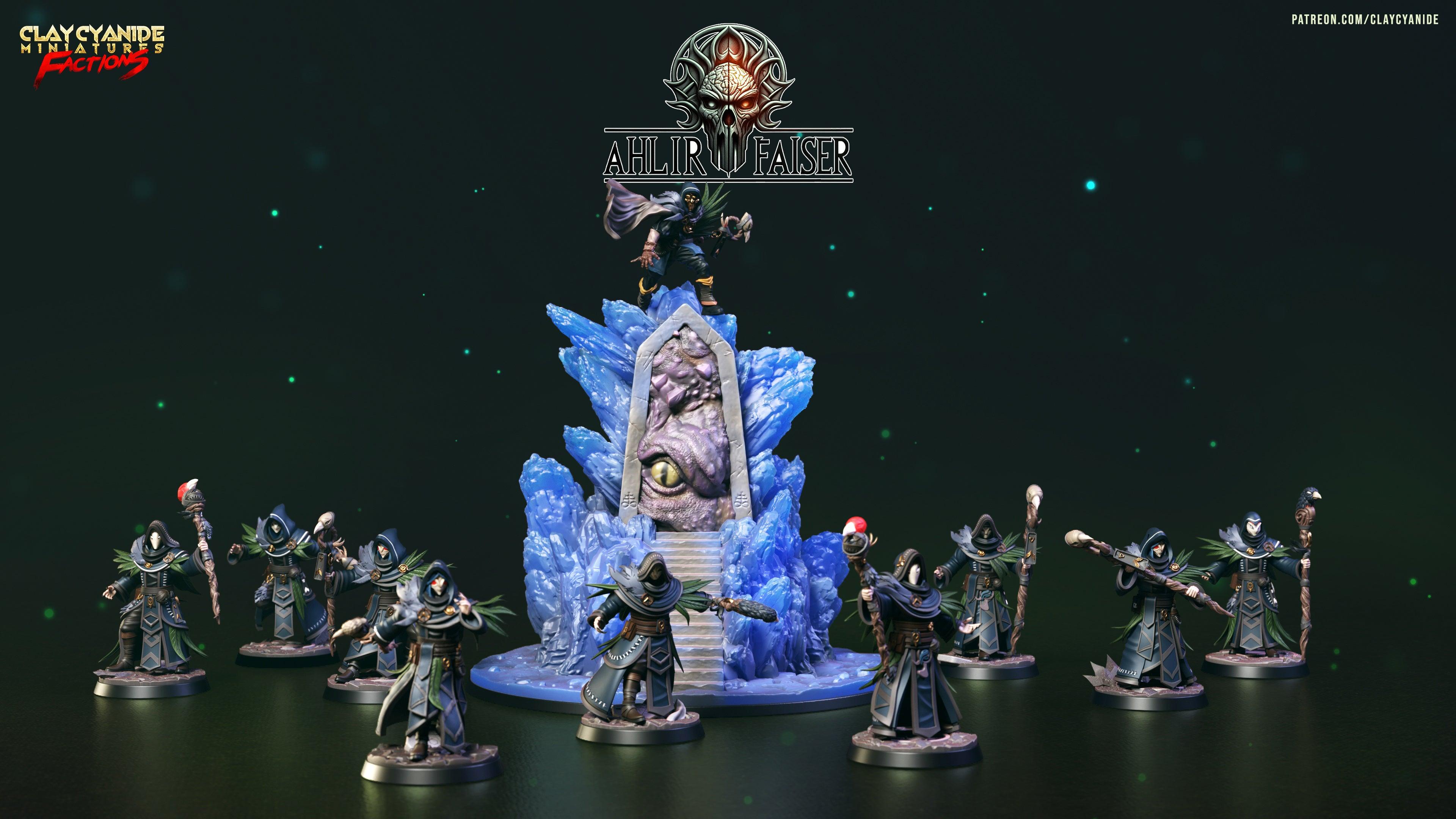 3D Printed Clay Cyanide Ahlir Faiser Factions Ragnarok D&D (Online Only)