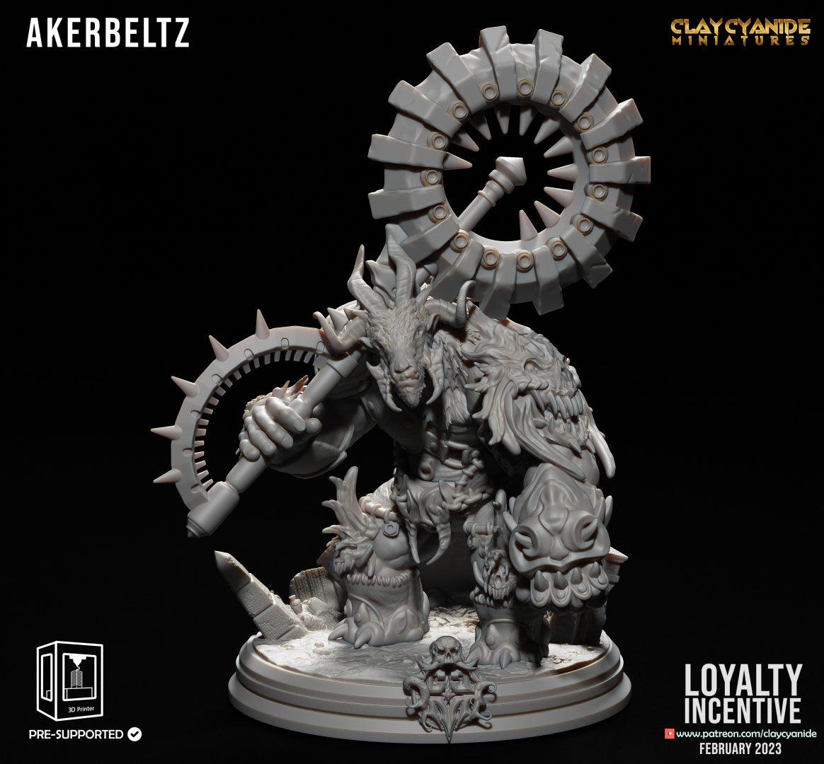 3D Printed Clay Cyanide Akerbeltz 28 32 mm D&D (Online Only)