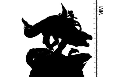 3D Printed Clay Cyanide Akhlut and Sedna Maori Mythos 28mm-32mm Ragnarok D&D (Online Only)