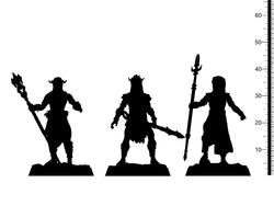 3D Printed Clay Cyanide Aksum Warriors Ethiopian Mythos 28 32 mm D&D (Online Only)