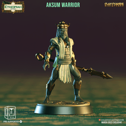 3D Printed Clay Cyanide Aksum Warriors Ethiopian Mythos 28 32 mm D&D (Online Only)