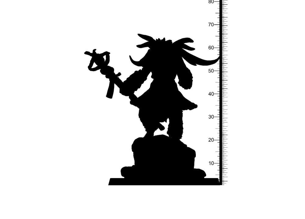 3D Printed Clay Cyanide Amaguq Inuit Religion Ragnarok D&D (Online Only)