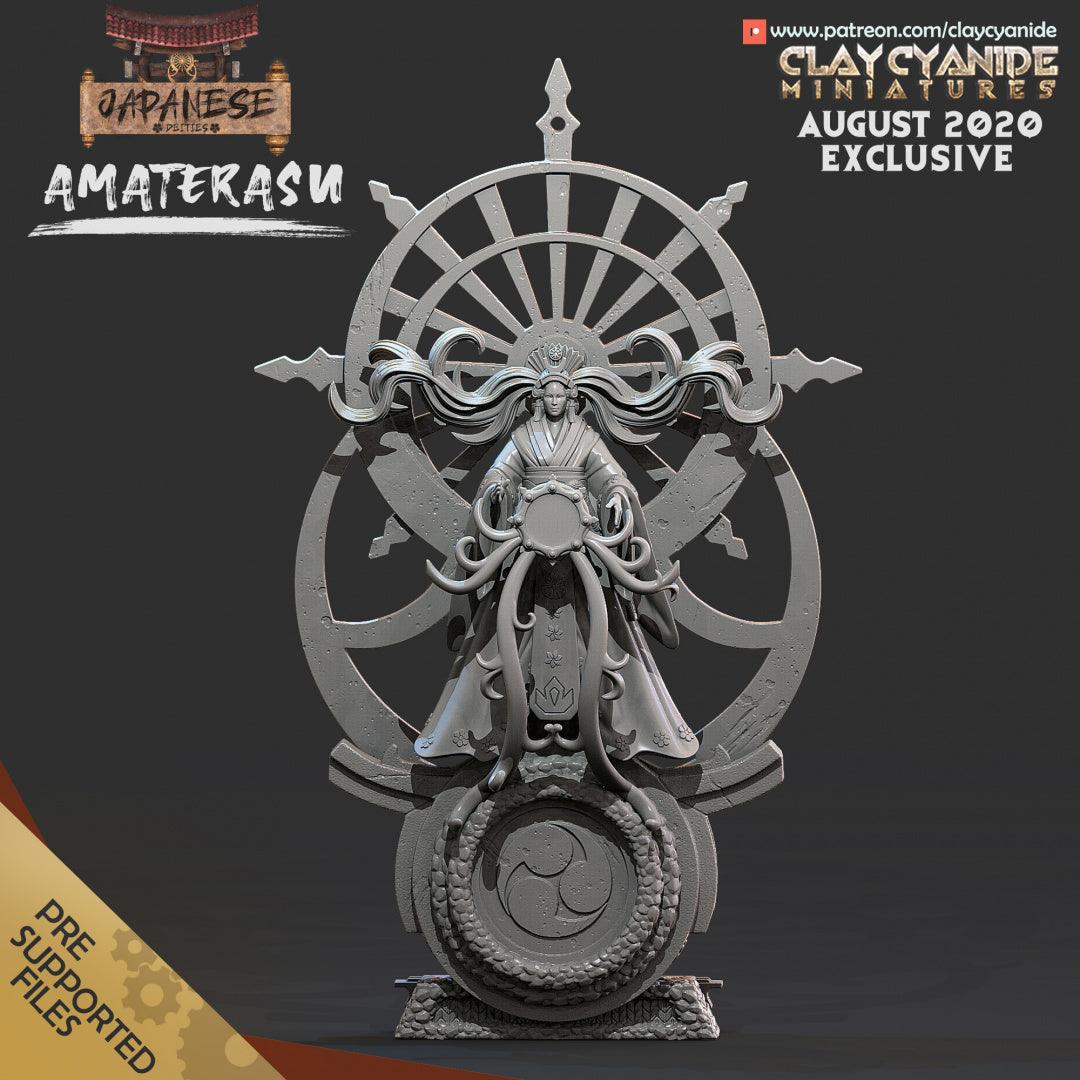 3D Printed Clay Cyanide Amaterasu Japanese Deities Ragnarok D&D (Online Only)