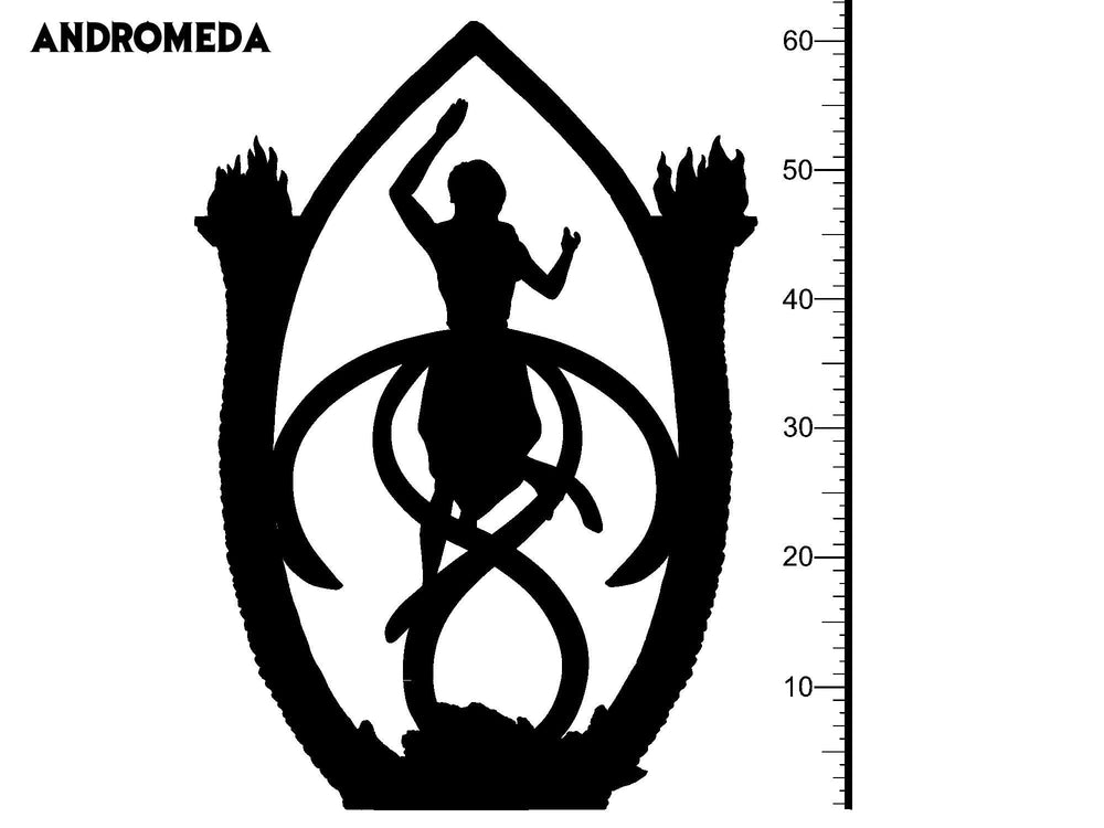 3D Printed Clay Cyanide Andromeda Greek Mythology Part 2 28 32 mm D&D (Online Only)