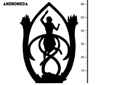 3D Printed Clay Cyanide Andromeda Greek Mythology Part 2 28 32 mm D&D (Online Only)