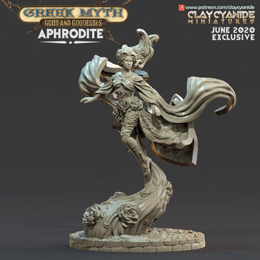 3D Printed Clay Cyanide Aphrodite Greek Myth Gods and Goddesses Ragnarok D&D (Online Only)