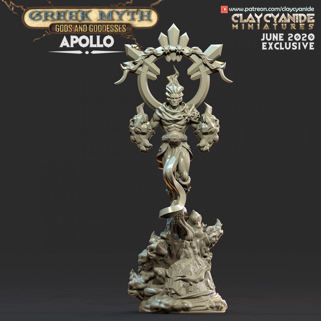 3D Printed Clay Cyanide Apollo Greek Myth Gods and Goddesses Ragnarok D&D (Online Only)