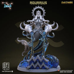 3D Printed Clay Cyanide Aquarius Zodics 28mm-32mm Ragnarok D&D (Online Only)