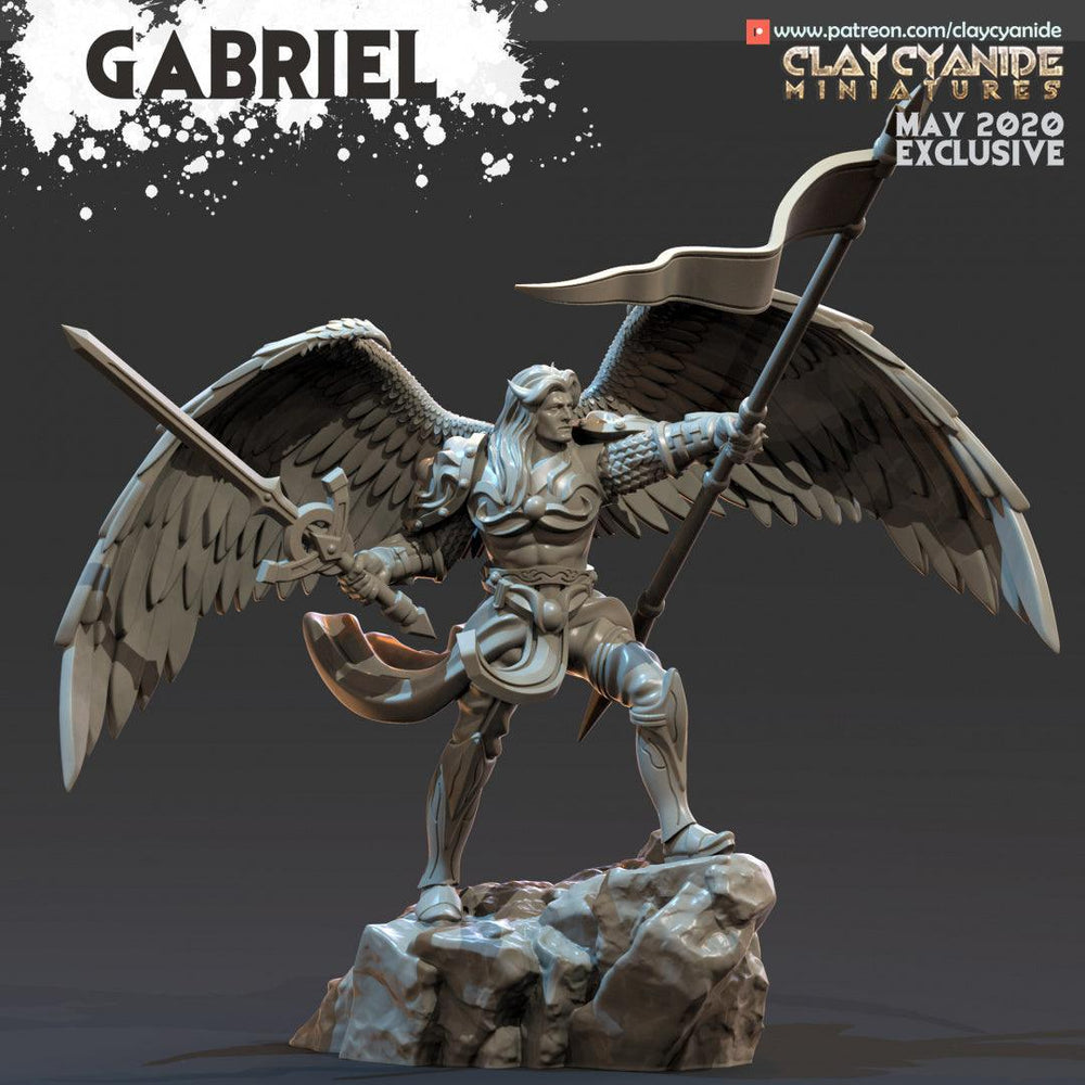 3D Printed Clay Cyanide Archangel Gabriel Angels VS Demons Ragnarok D&D (Online Only)