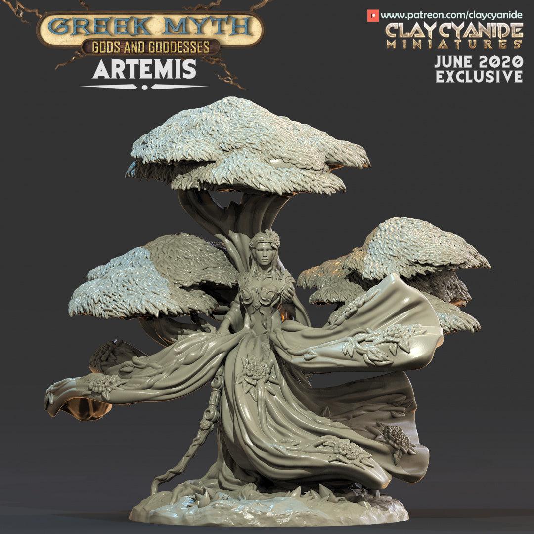 3D Printed Clay Cyanide Artemis Greek Myth Gods and Goddesses Ragnarok D&D (Online Only)