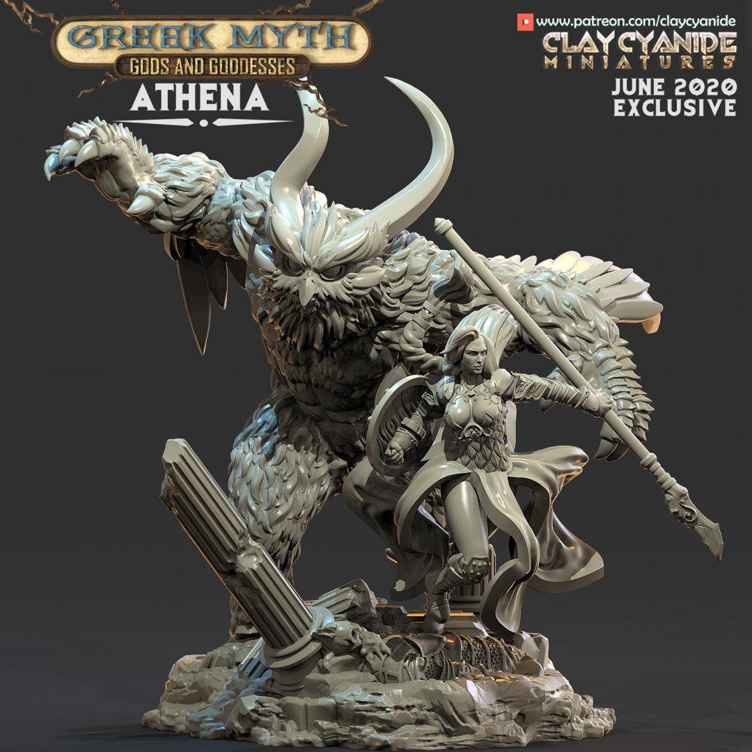 3D Printed Clay Cyanide Athena God of War Greek Myth Ragnarok D&D (Online Only)