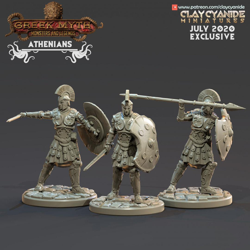3D Printed Clay Cyanide  Athenians Greek Mythology Part 2 28 32 mm D&D (Online Only)