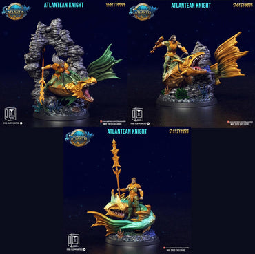 3D Printed Clay Cyanide Atlantean Knights The Chronicles of Atlantis 28 32 mm D&D (Online Only)