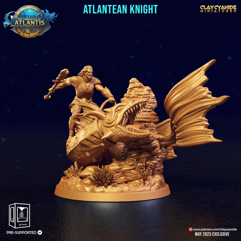 3D Printed Clay Cyanide Atlantean Knights The Chronicles of Atlantis 28 32 mm D&D (Online Only)