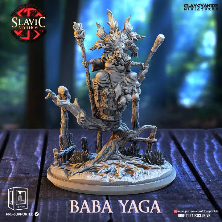 3D Printed Clay Cyanide Baba Yaga Witch Ragnarok D&D (Online Only)