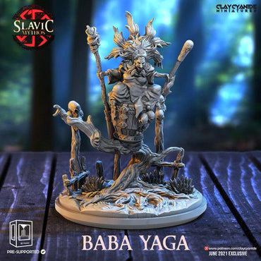 3D Printed Clay Cyanide Baba Yaga Witch Ragnarok D&D (Online Only)