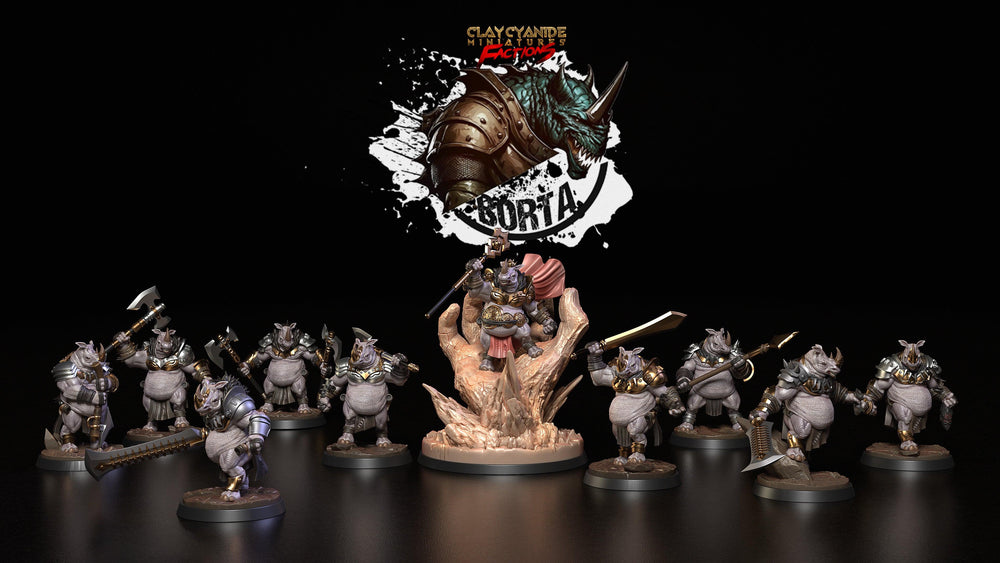 3D Printed Clay Cyanide Battle Borta Factions Tribe Ragnarok D&D (Online Only)