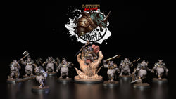 3D Printed Clay Cyanide Battle Borta Factions Tribe Ragnarok D&D (Online Only)