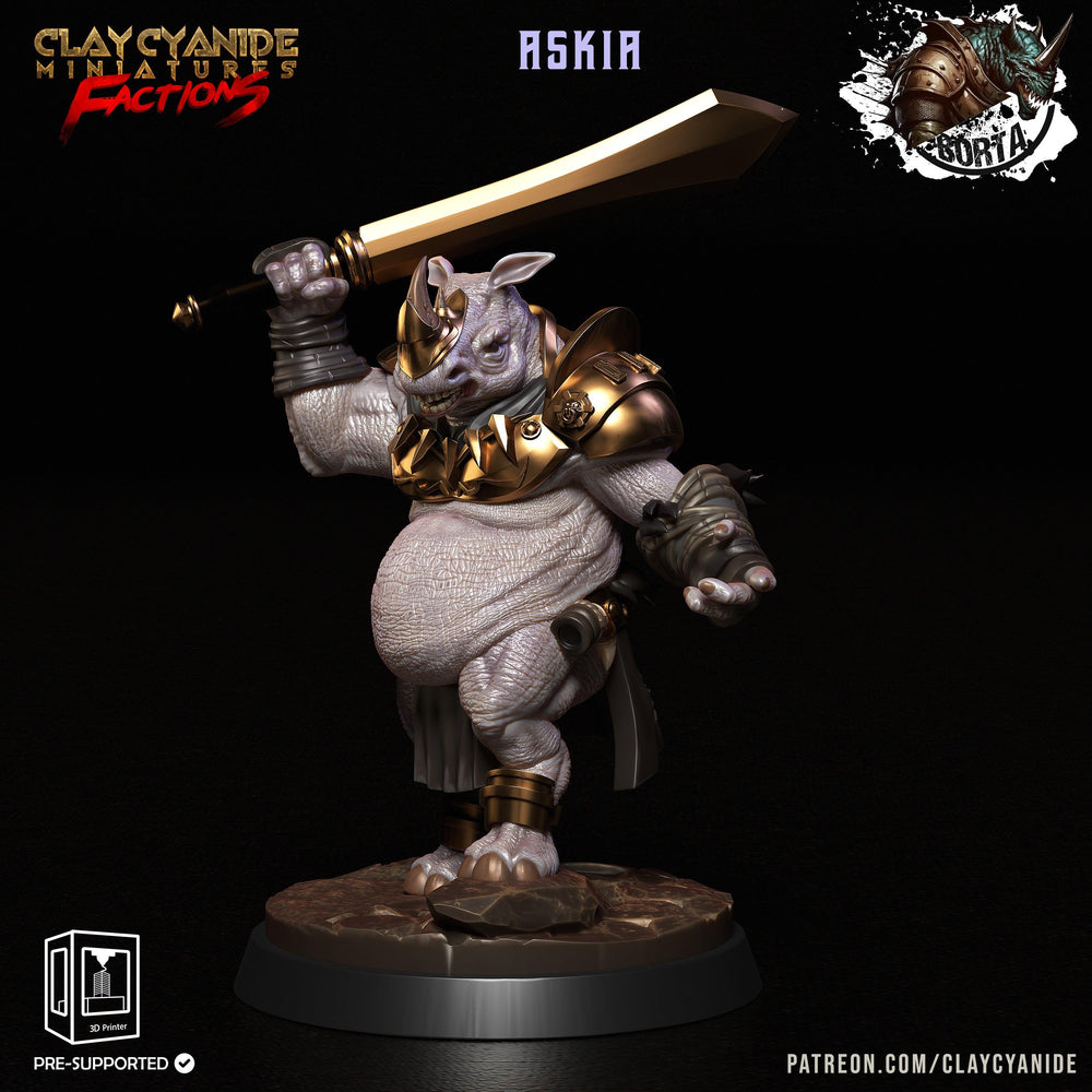 3D Printed Clay Cyanide Battle Borta Factions Tribe Ragnarok D&D (Online Only)