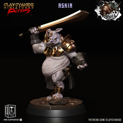 3D Printed Clay Cyanide Battle Borta Factions Tribe Ragnarok D&D (Online Only)